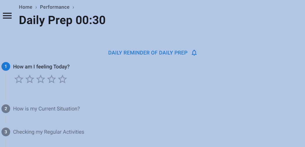 Daily Prep